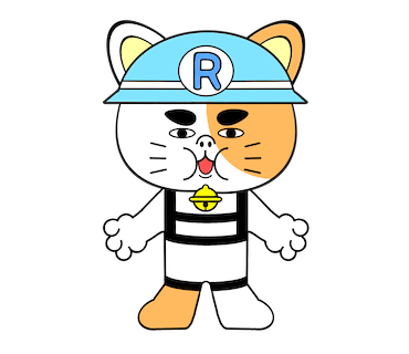 正面のルーレットにゃん